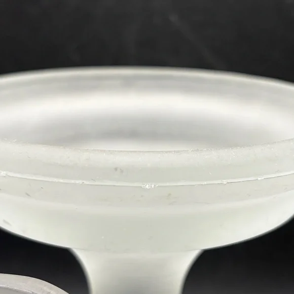 Vintage Satin Frosted Glass Pedestal Fairy Lamp Fairy Light Candle Holder Decor - Picture 6 of 10